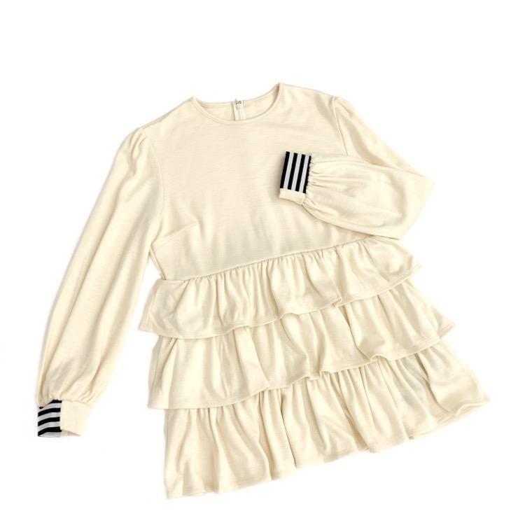 BORDERS at BALCONY ボーダーズアットバルコニー WEEKEND TIERED TOP