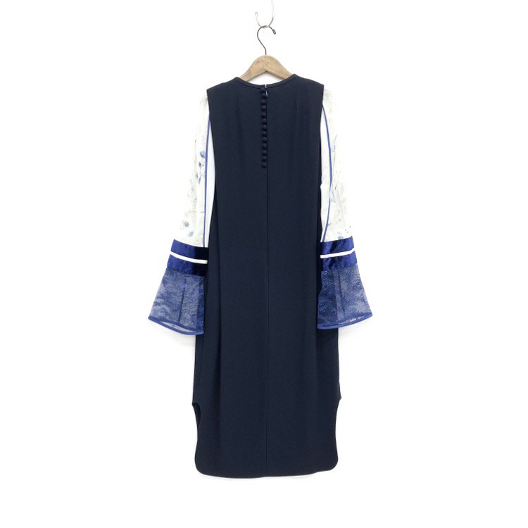 mame SILK LAME SLEEVES DRESS - BLACK-silversky-lifesciences.com