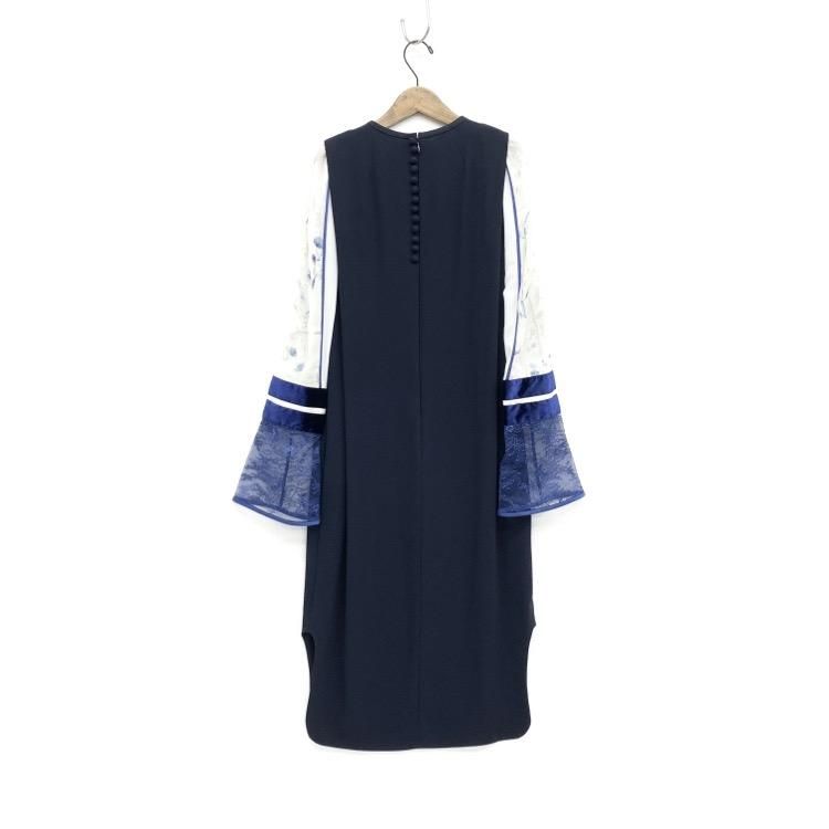 Mame Kurogouchi マメクロゴウチ Silk Lame Print Sleeve Dress Mame Kurogouchi マメクロゴウチ Silk Lame Print Sleeve Dress