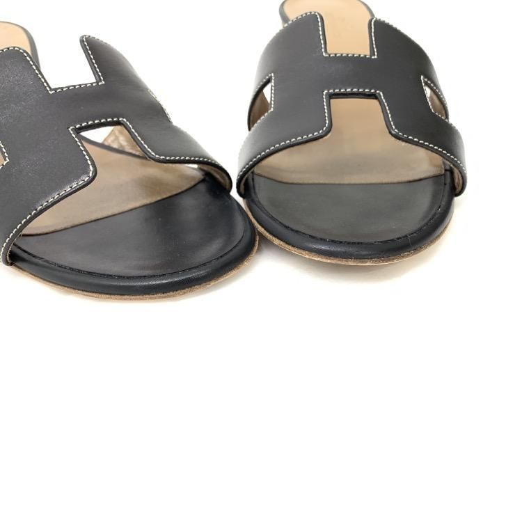 HERMES エルメス サンダル オアジス ブラック 37 H071002Z HERMES エルメス サンダル オアジス ブラック 37 H071002Z