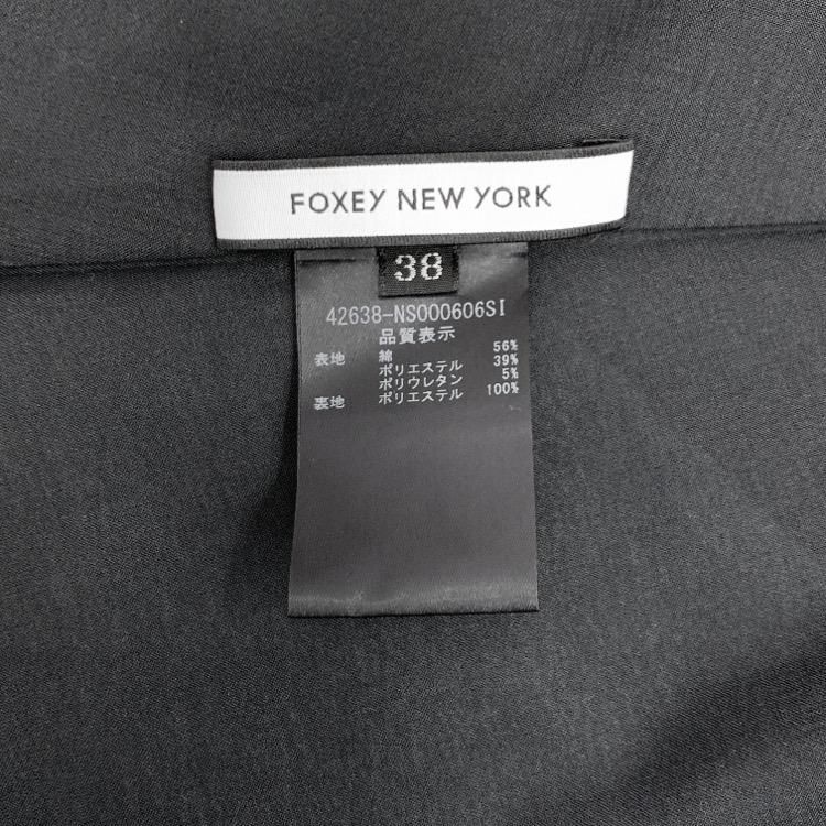 FOXEY NEW YORK デニムワンピース　38 インディゴ