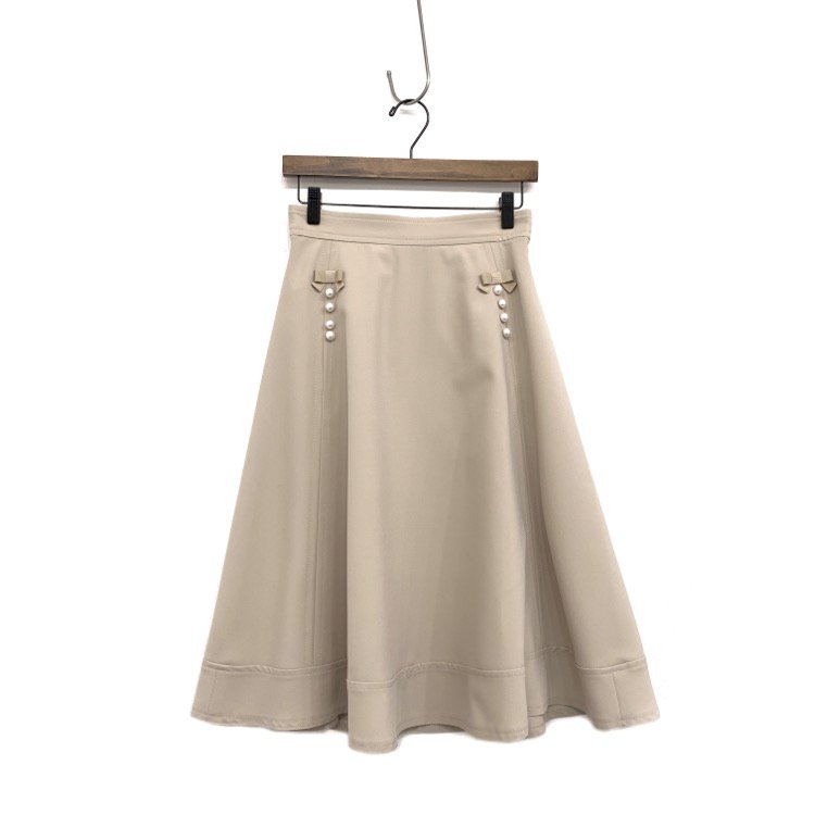 安心 M´S GRACY*サイドパール付きスカート - スカート