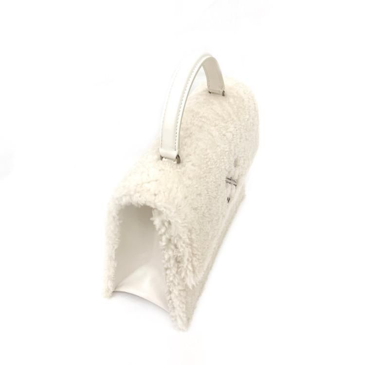 OFF-WHITE オフホワイト MONTONE JITNEY 2.8 ムートン ハンドバッグ