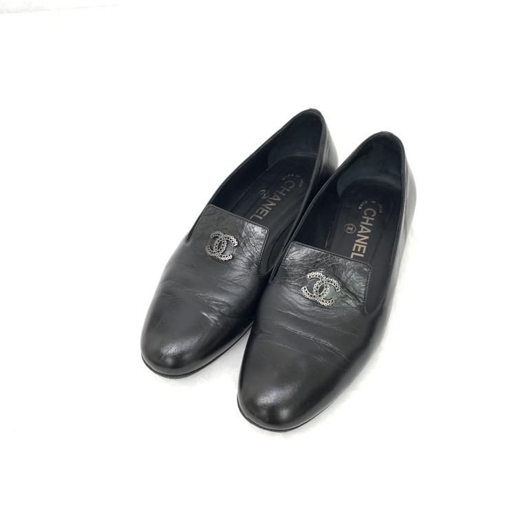 CHANEL シャネル モカシンローファー オペラシューズ ブラック 37