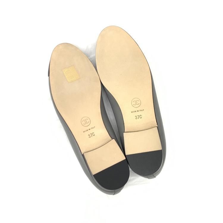 CHANEL シャネル バレリーナ フラット パンプス ラムスキン 22B