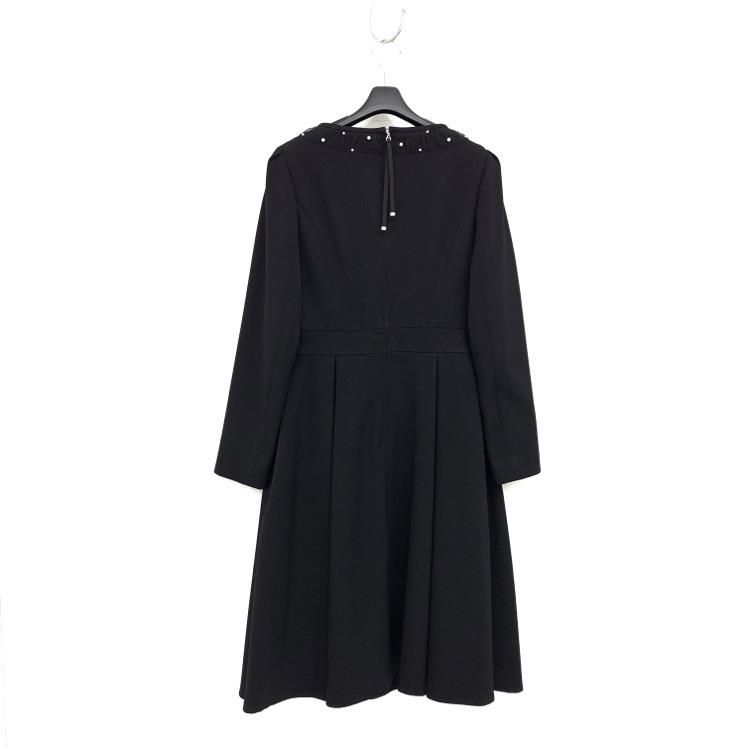 Rene ルネ パーフェクトデイリードレス パール ワンピース ブラック 36