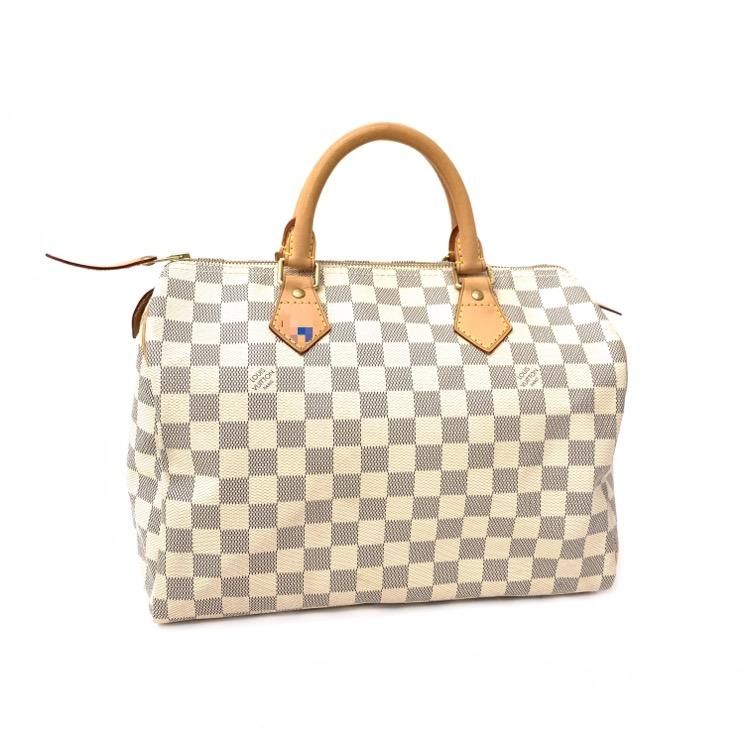 LOUIS VUITTON ルイ・ヴィトン スピーディ30 ダミエ・アズール ボストン バッグ ホワイト N41370 - 7YORKU ONLINE