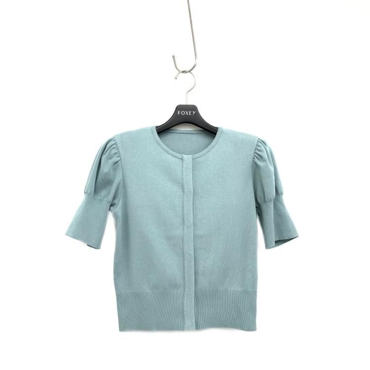 FOXEY NEWYORK フォクシー ル ジャルダン カーディガン サックス
