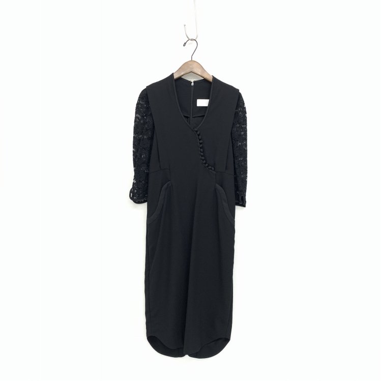 Mame Kurogouchi ޥ᥯ Lace Sleeve Dress 졼꡼֥ԡ ֥å 1 MM16AW-DR075
