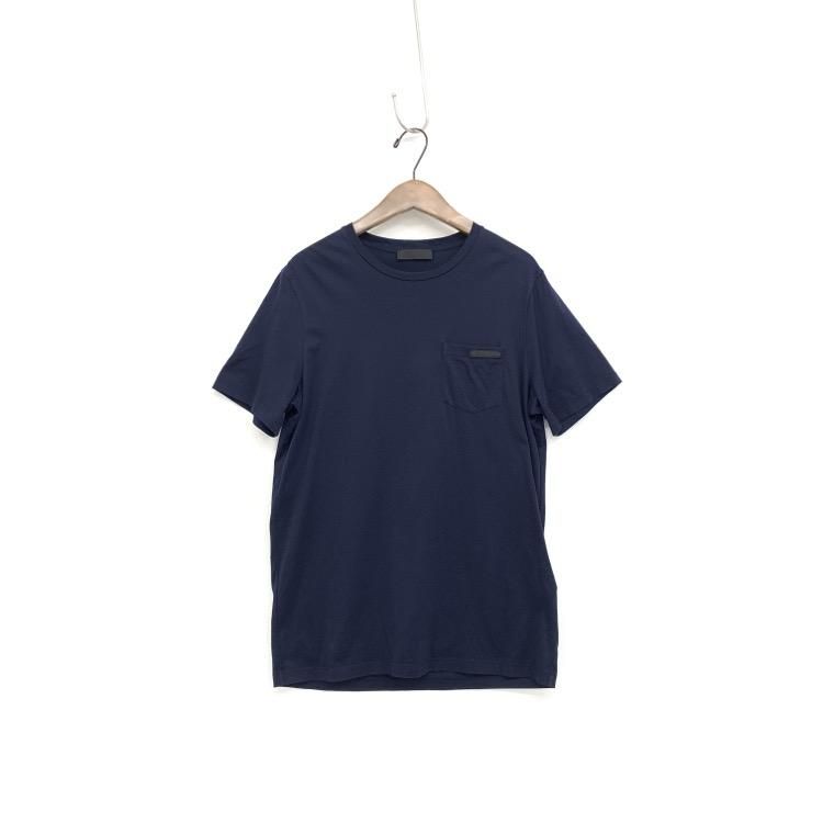 PRADA プラダ COTTON POCKET S/S TEE UJN458 S181 コットン ポケット半袖Tシャツ カットソー ボルドー レッド