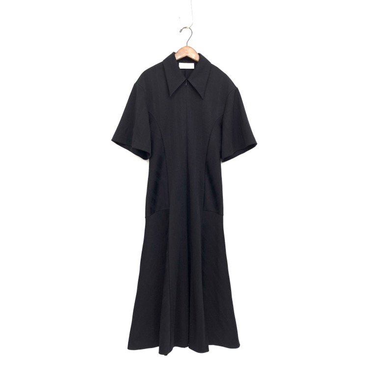 Mame Kurogouchi マメクロゴウチ Double-Layer Stripe Jersey Dress 襟付 ワンピース MM22PS-JS721