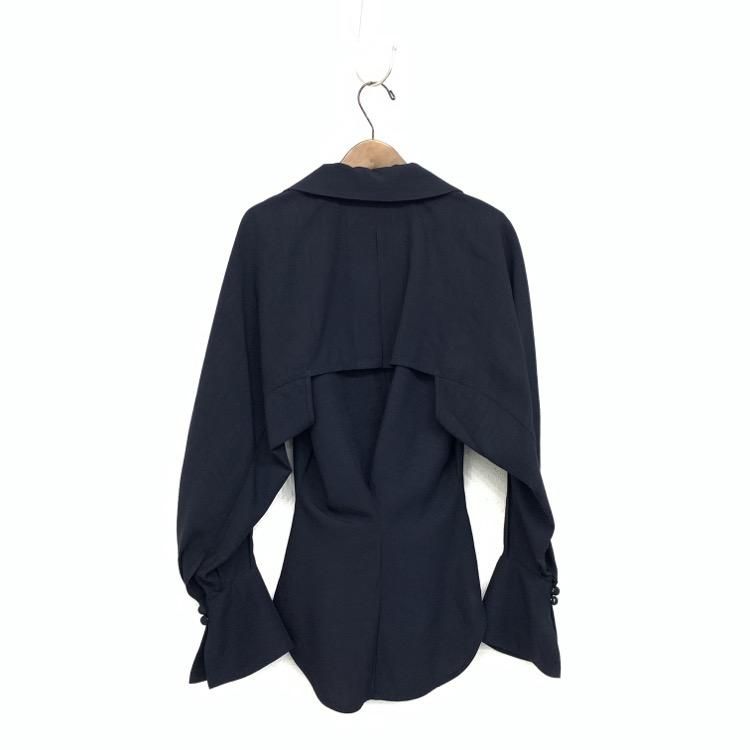 Mame Kurogouchi マメクロゴウチ Viscose Hemp Round Shirt Mame Kurogouchi マメクロゴウチ Viscose Hemp Round Shirt