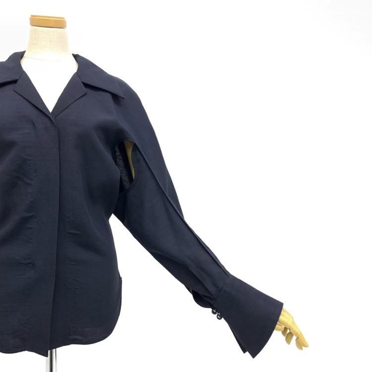 Mame Kurogouchi マメクロゴウチ Viscose Hemp Round Shirt Mame Kurogouchi マメクロゴウチ Viscose Hemp Round Shirt