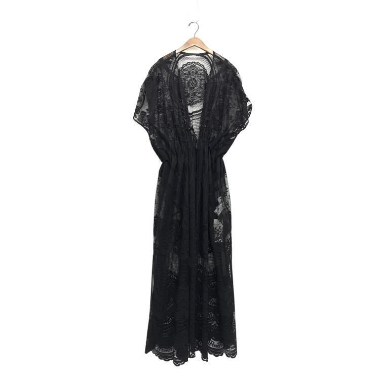 Mame Kurogouchi ޥ᥯ Curtain Lace Drawstring Waist Coat ƥ졼 MM21SS-CO001