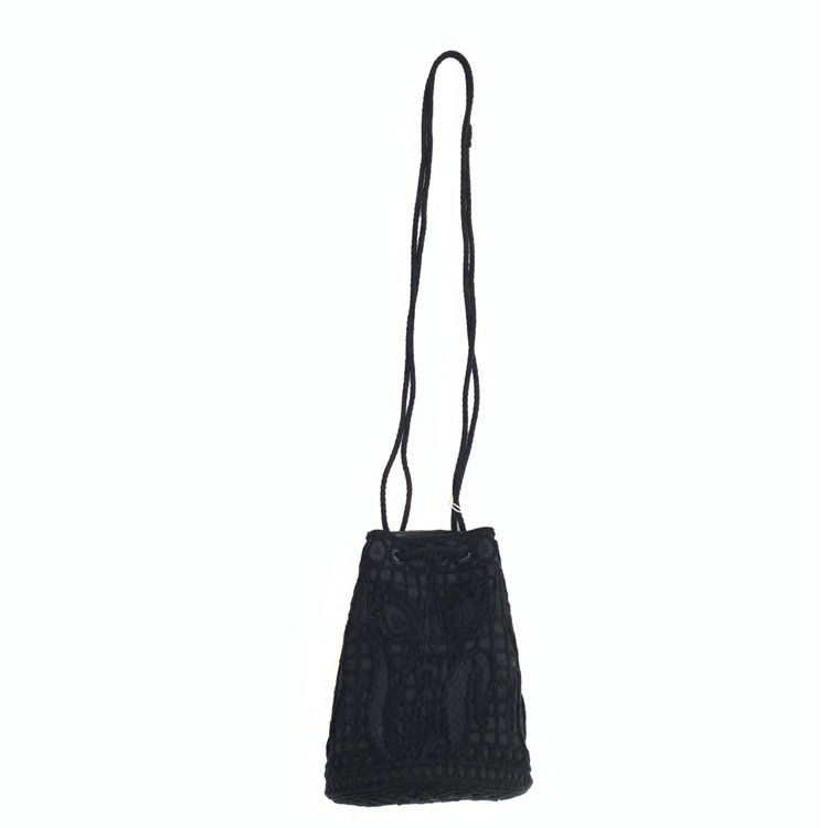 マメクロゴウチmame Cord Embroidery Bucket Bag
