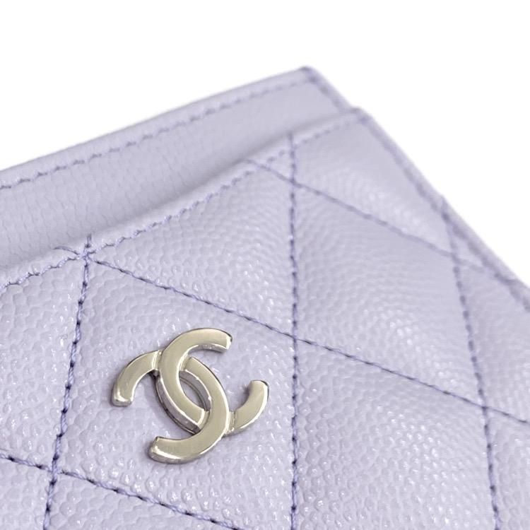 ◆CHANEL◆CHANEL カードケース パープル CHANEL シャネル クラシック カードケース 31番台 キャビア
