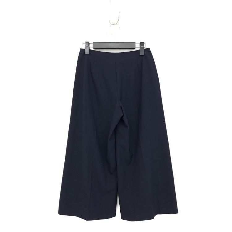 最大の割引 フォクシー NEWYORK FOXEY ワイド 38 ネイビー ガウチョ パンツ パンツ