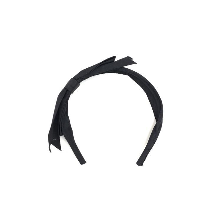 消費税無し CHANEL シャネル サテンリボン ヘアバンド カチューシャ ヘアアクセサリー