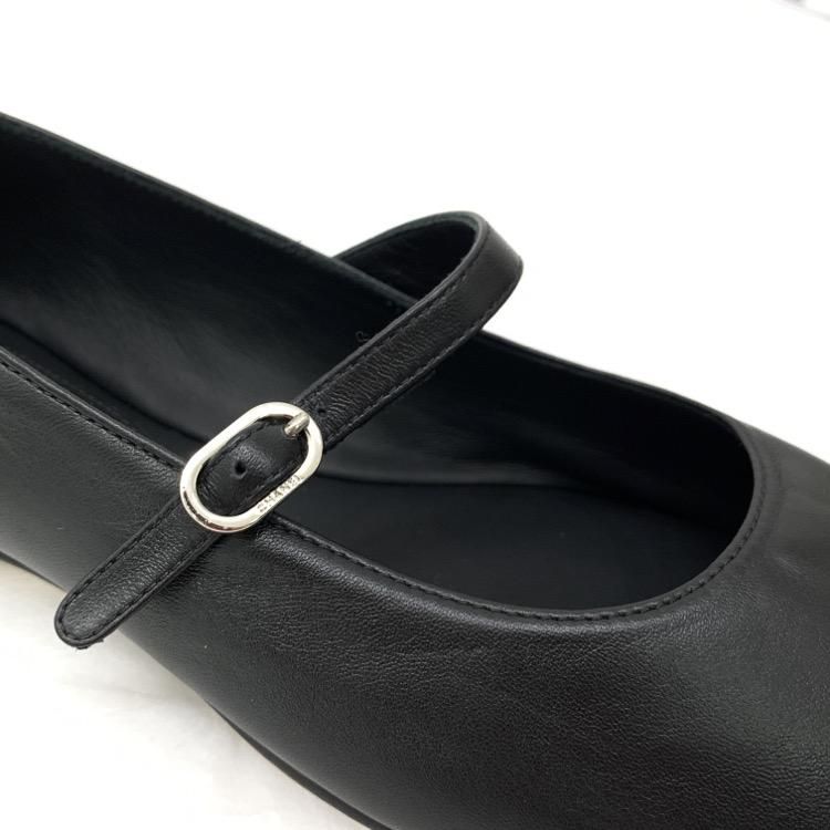 CHANEL シャネル バレリーナ フラットシューズ メリージェーン パンプス 37.5C G38897 X01000 94305 - 7YORKU ONLINE
