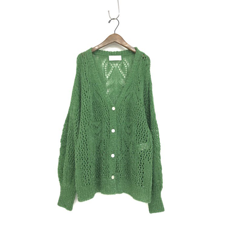 Mame Kurogouchi ޥ᥯ Botanical Pattern Knitted Lame Cardigan ᥫǥ MM22PS-KN732