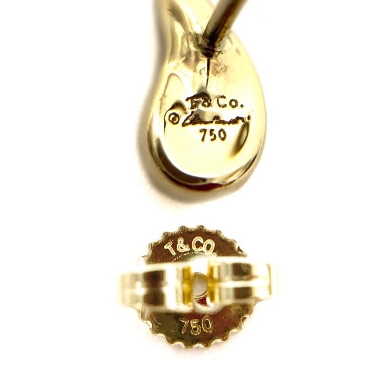 TIFFANY ティファニー ティアドロップ ピアス K18 2.0g - 7YORKU ONLINE