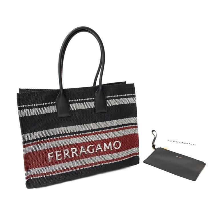 Salvatore Ferragamo フェラガモ メッシュ トートバッグ ポーチ付き