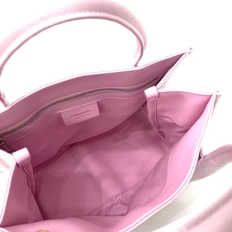 Salvatore Ferragamo フェラガモ トートバッグ ピンク スモール Salvatore Ferragamo フェラガモ トートバッグ ピンク スモール