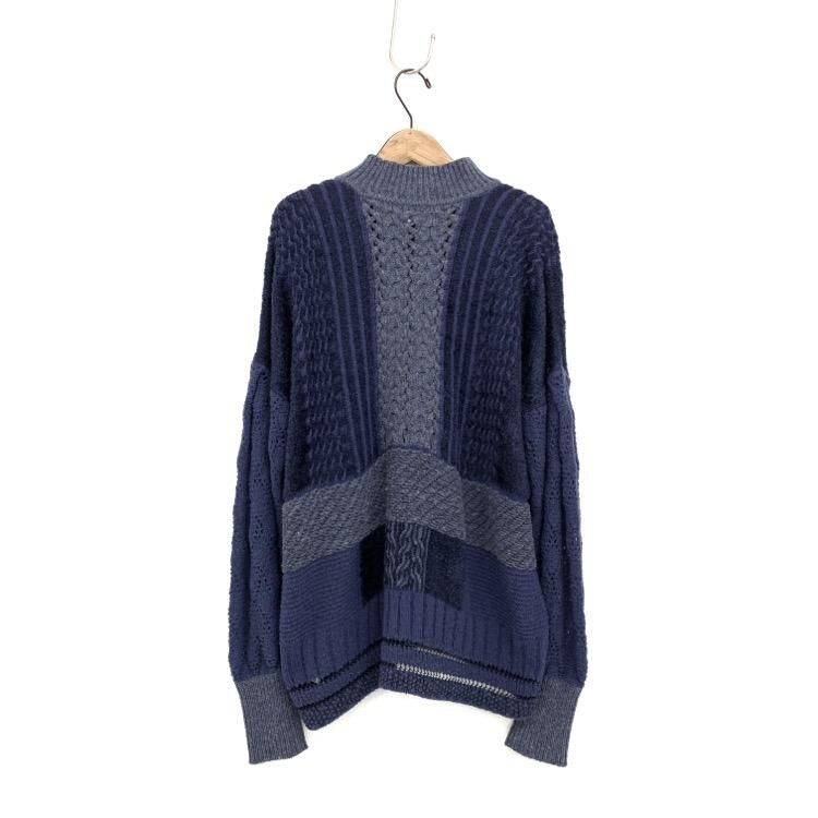Mame Kurogouchi マメクロゴウチ Mixed Cable Knit Pullover ミックスケーブルニット MM19AW-KN060 - 7YORKU ONLINE Mame Kurogouchi マメクロゴウチ Mixed Cable Knit Pullover ミックスケーブルニット MM19AW-KN060 - 7YORKU ONLINE