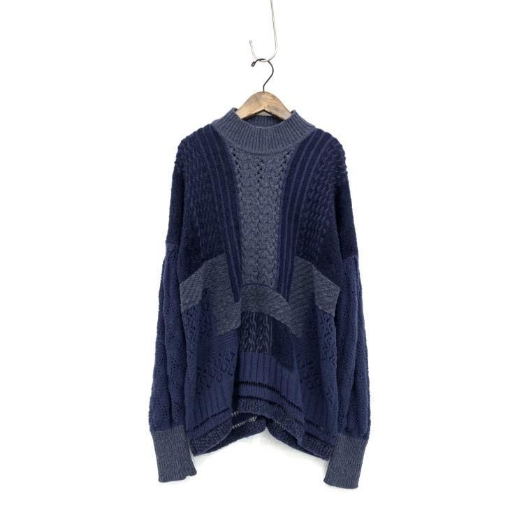 Mame Kurogouchi ޥ᥯ Mixed Cable Knit Pullover ߥå֥˥å MM19AW-KN060