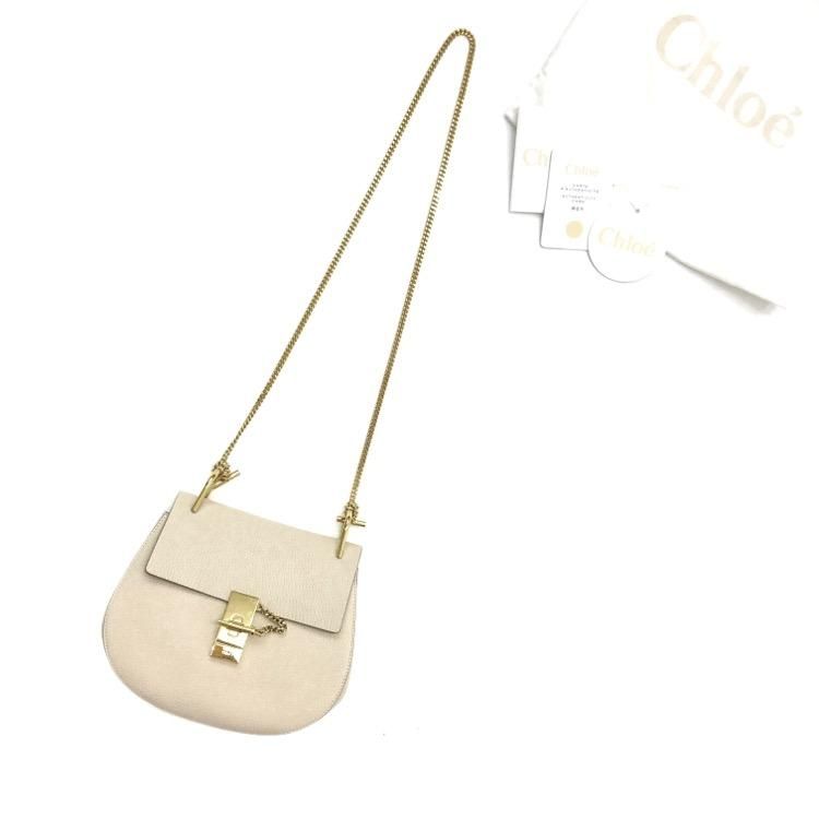Chloe クロエ Drew チェーンショルダー バッグ ソフトレザー ドリュー