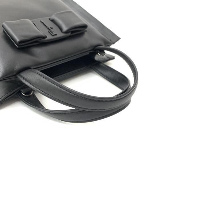 新品 Ferragamo フェラガモ ビバミニバッグ オールブラック 斜