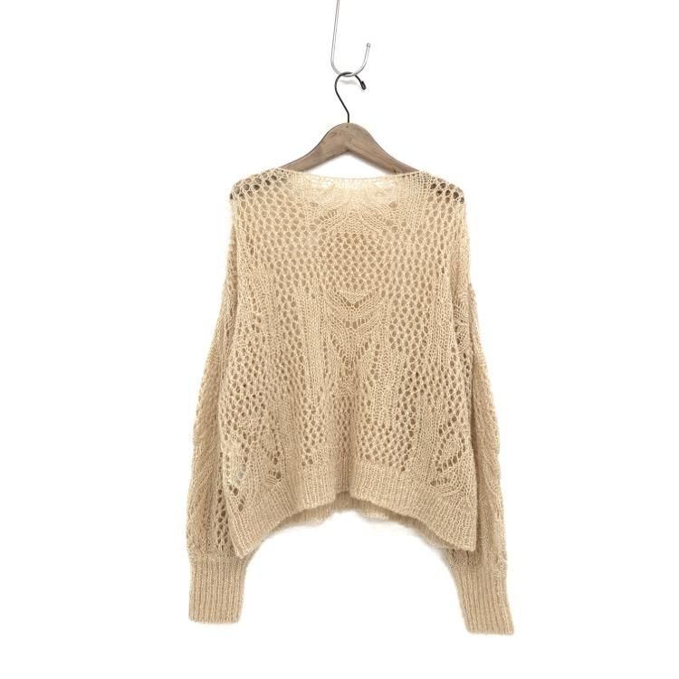 【2024A/W新作★送料無料】 botanical pullover lame knitted pattern トップス