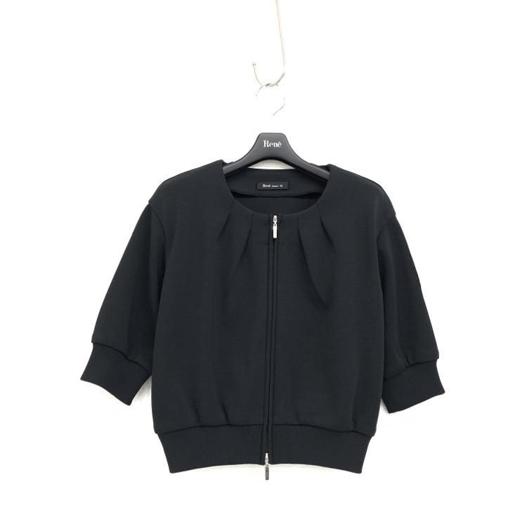 Rene】ルネ『MALHIA KENT ノーカラー ツイードジャケット size38