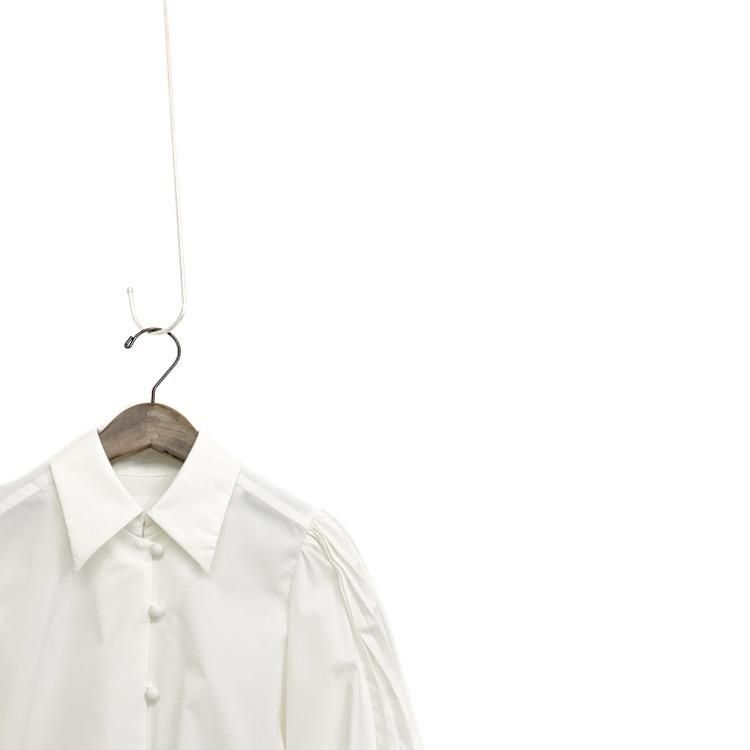 Mame Kurogouchi マメクロゴウチ Curved Pleated Shirt カーブ Mame Kurogouchi マメクロゴウチ Curved Pleated Shirt カーブ