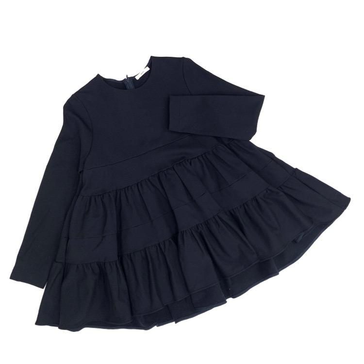 yori ヨリ ぬくぬくヘムフリルブラウス ネイビー F YR2221-123AW
