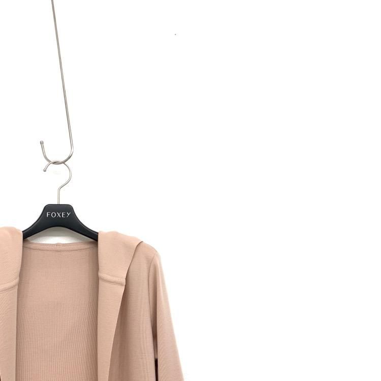 FOXEY フォクシー ショルダーフーディロング カーディガン FOXEY フォクシー ショルダーフーディロング カーディガン