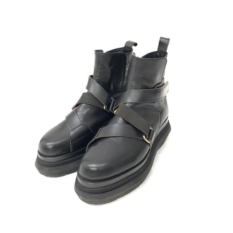 sacai サカイ メンズ Bouldering Boots ボルダリングブーツ カーフレザー ブラック 40 22-02919M