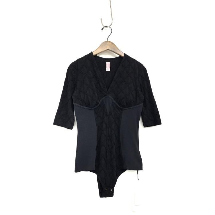 FETICO եƥ THE TOKYO EX.SHORT SLEEVE KNIT BODY SUIT SSܥǥ ֥å FTC232-0412