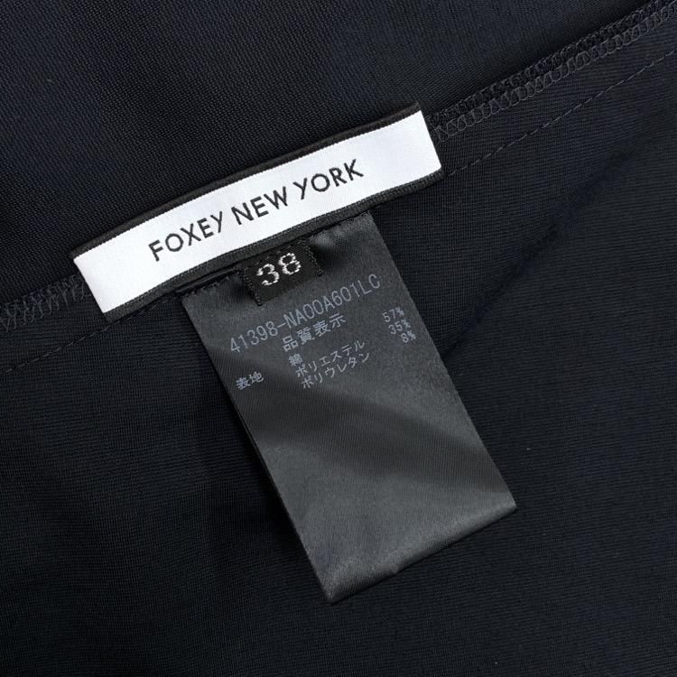 FOXEY NEWYORK フォクシー セレナドレス ワンピース ロゴ刺繍 FOXEY NEWYORK フォクシー セレナドレス ワンピース ロゴ刺繍