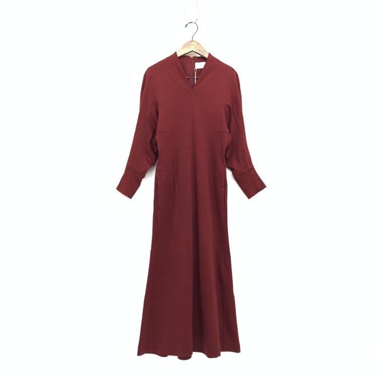 Mame Kurogouchi ޥ᥯ V-Neck Classic Cotton Dress 饷ååȥԡ MM22PF-JS737