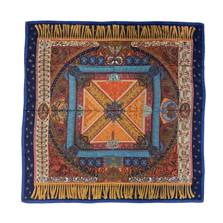 HERMES エルメス カレ140 ストール 空飛ぶ絨毯に乗って【SUR UN TAPIS HERMES エルメス カレ140 ストール 空飛ぶ絨毯に乗って【SUR UN TAPIS