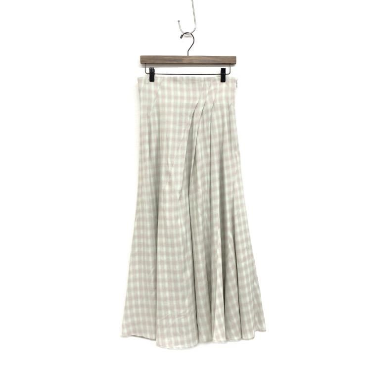 Mame Kurogouchi ޥ᥯ Linen Mix Ombre Check Flare Skirt ƥå 3 MM23SS-SK008