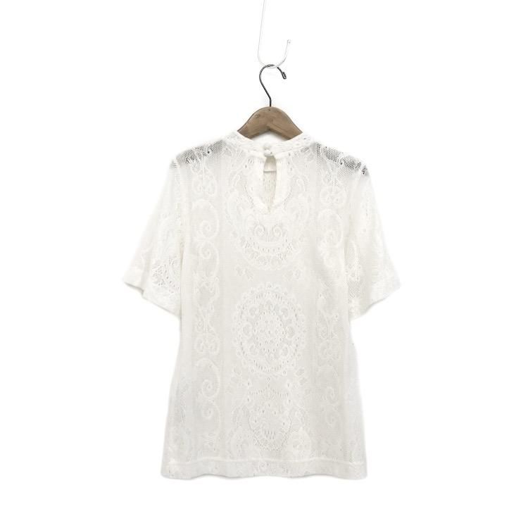 Mame Kurogouchi マメクロゴウチ Curtain Lace Jacquard Jersey Top 