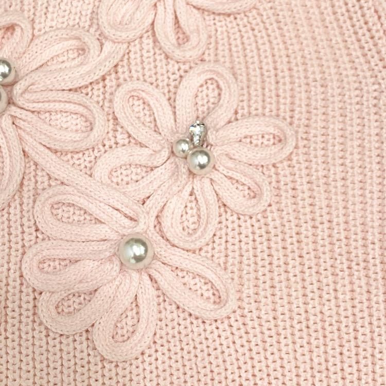 Rene ルネ フラワーモチーフニットトップス スワロ付 セーター