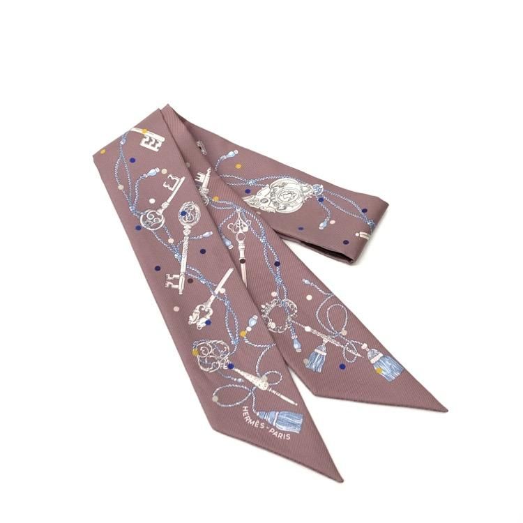 エルメス ツイリー Les Cles a Pois スカーフ シルク レディース エルメス ツイリー Les Cles a Pois スカーフ シルク レディース