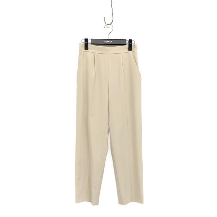 FOXEY NEWYORK フォクシー ジゼル パンツ テーパード オイスター FOXEY NEWYORK フォクシー ジゼル パンツ テーパード オイスター