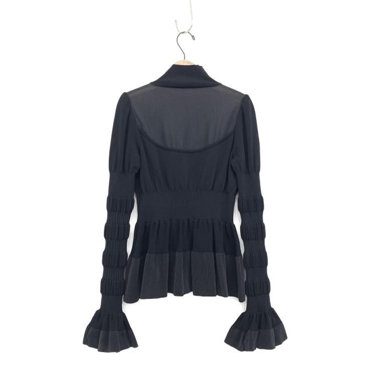 ランキング上位のプレゼント STRIPE フェティコ FETICO KNIT ペプラムニット SWEATER PEPLUM トップス