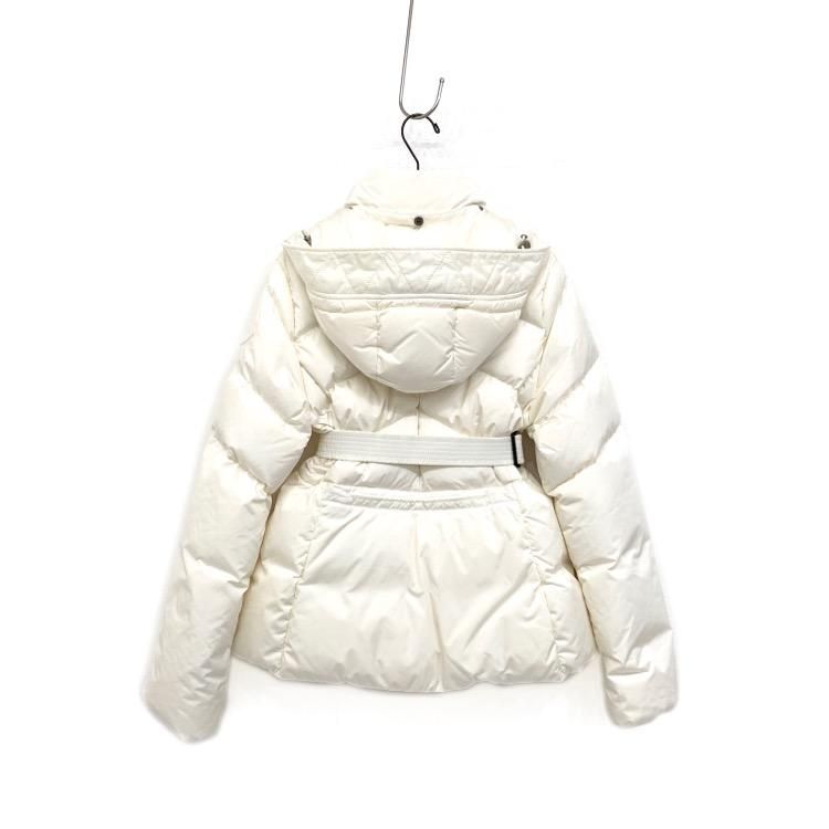 MONCLER モンクレール ダウンジャケット ALOES ベルト付 フーディダウンコート ホワイト 2 F20931A54601 - 7YORKU  ONLINE