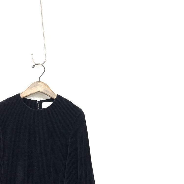 Mame Kurogouchi マメクロゴウチ Ribbed Velour Jersey Dress