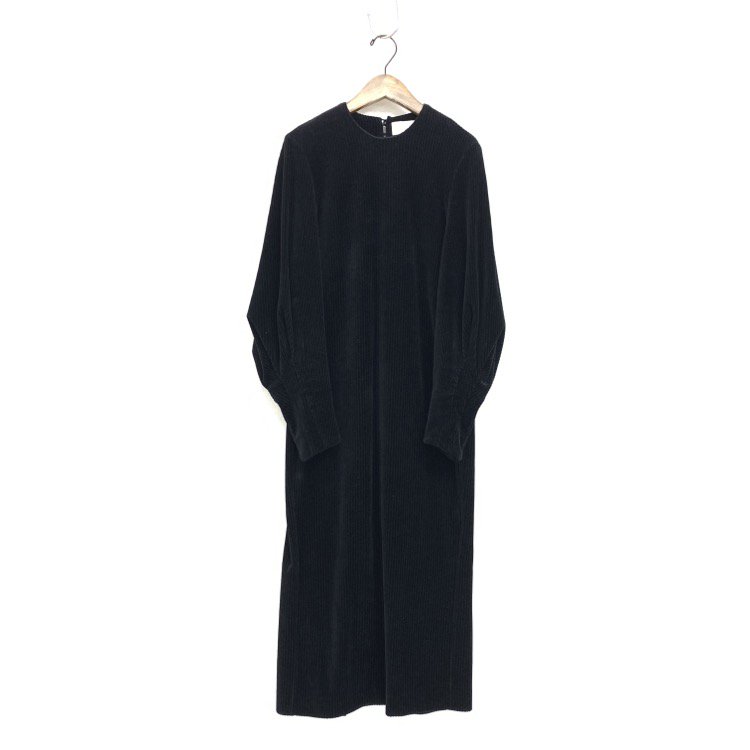 Mame Kurogouchi ޥ᥯ Ribbed Velour Jersey Dress ٥㡼ԡ 1 MM21FW-JS047